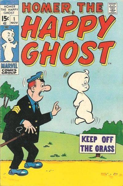 Homer, The Happy Ghost cover — © Marvel