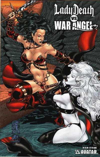 Lady Death vs. War Angel cover — © Avatar Press