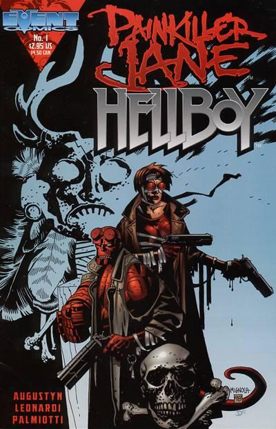 Painkiller Jane/Hellboy cover — © Event Comics