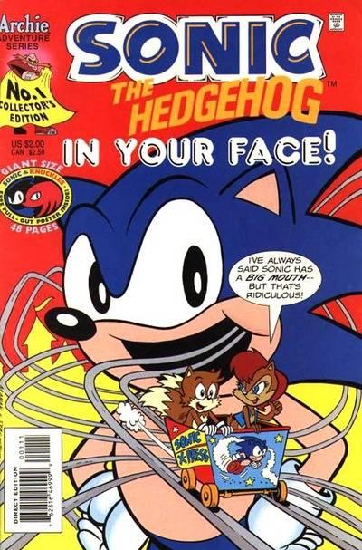 Sonic the Hedgehog In Your Face Special cover — © Archie Comics