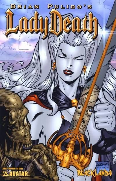 Brian Pulido's Lady Death: Blacklands cover — © Avatar Press