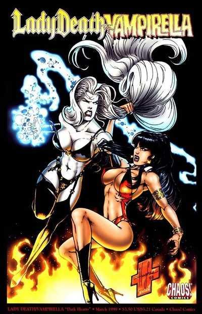Lady Death / Vampirella cover — © Chaos! Comics