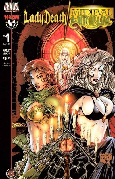 Lady Death / Medieval Witchblade cover — © Chaos! Comics