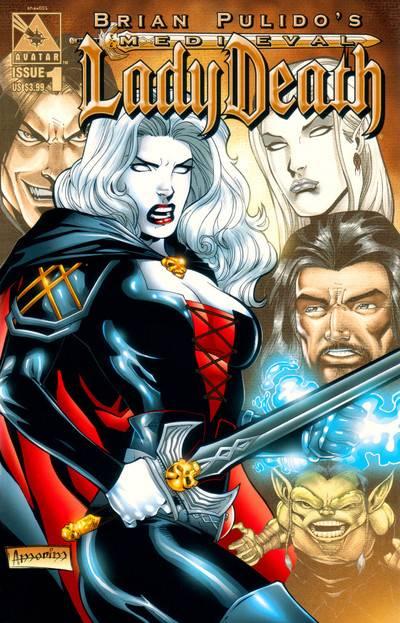 Brian Pulido's Medieval Lady Death cover — © Avatar Press