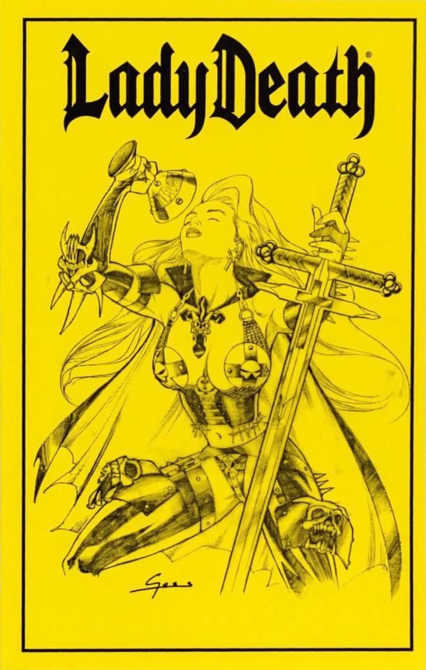 Lady Death: Re-Imagined Ashcan cover — © Chaos! Comics