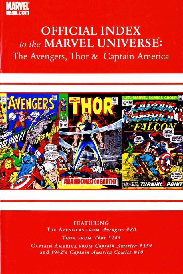 Avengers, Thor & Captain America: Official Index to the Marvel Universe #3