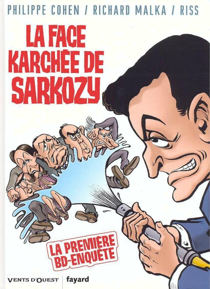 La Face Karchée de Sarkozy cover — © Vents d'Ouest