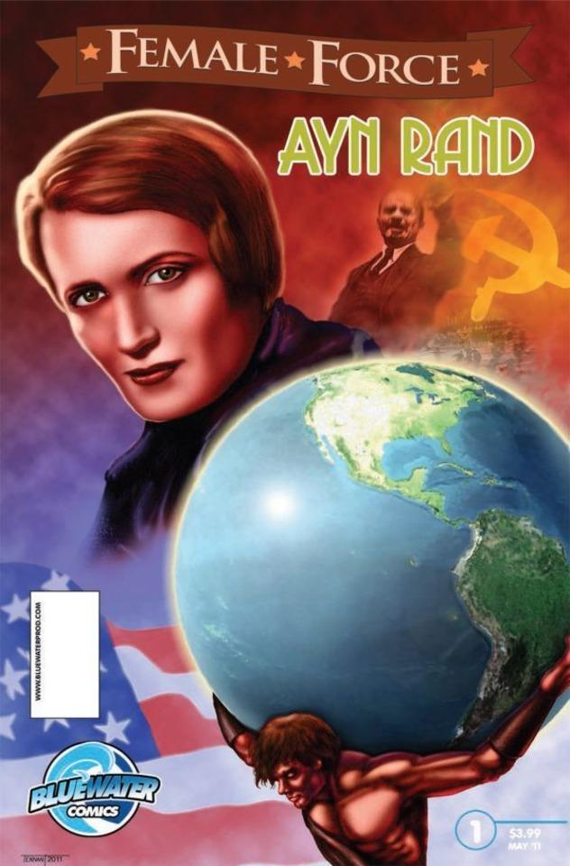 Female Force: Ayn Rand cover — © TidalWave Productions