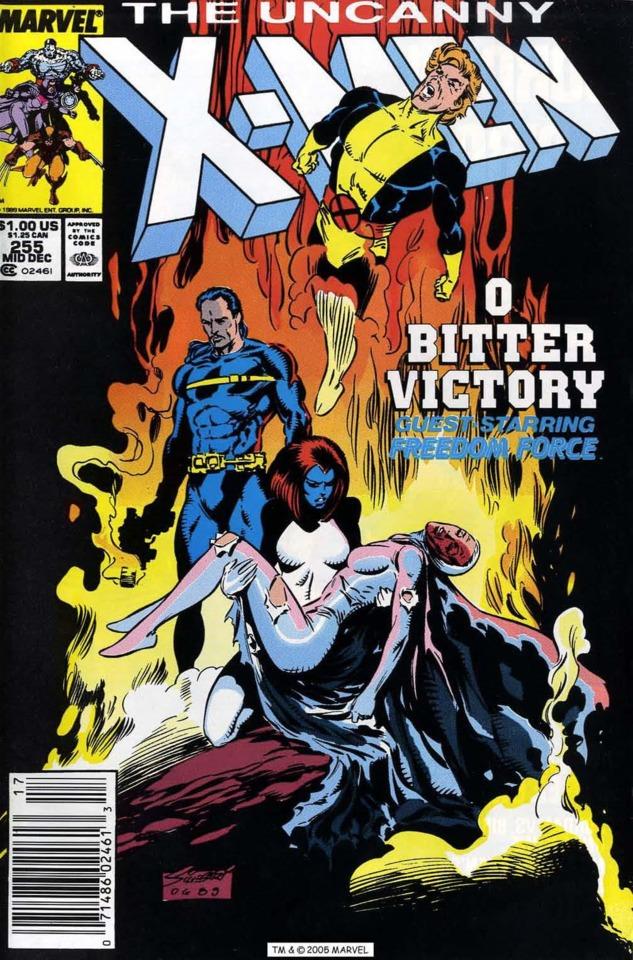 The Uncanny X-Men #255 cover
