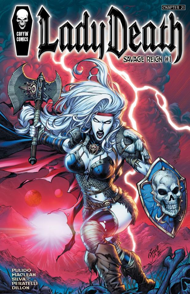 Lady Death: Savage Reign cover — © Coffin Comics