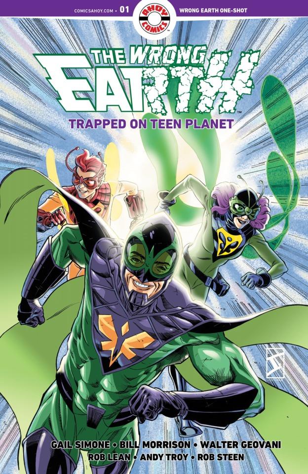 The Wrong Earth: Trapped on Teen Planet cover — © Ahoy Comics