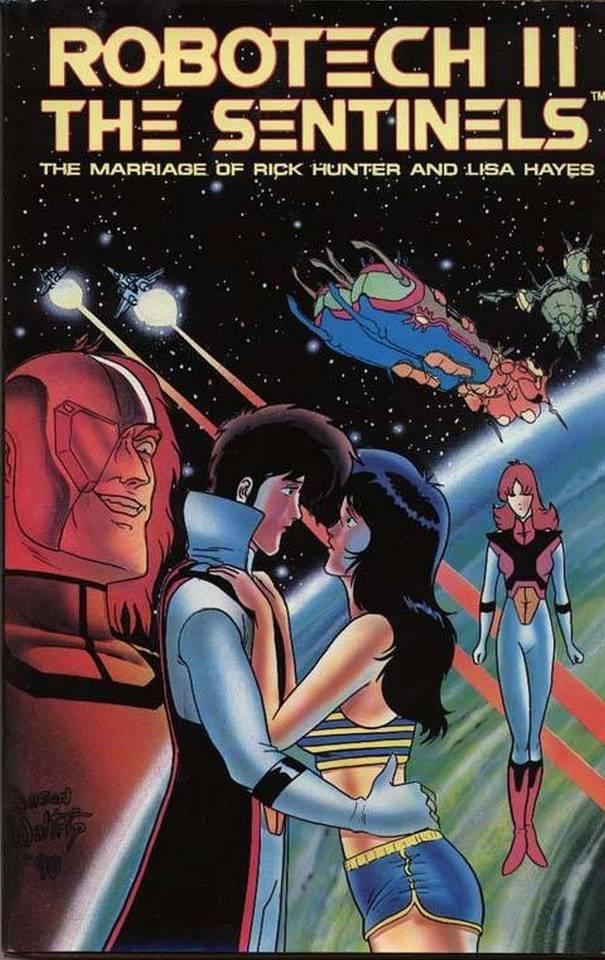 Robotech II: The Sentinels - The Marriage of Rick Hunter and Lisa Hayes cover — © Malibu