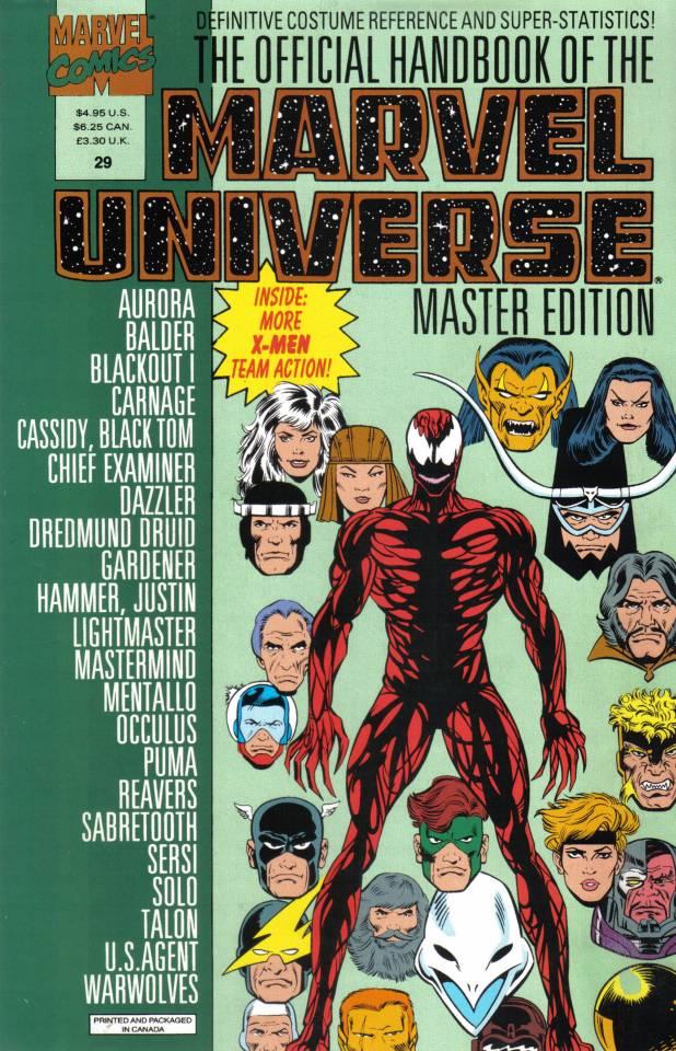 The Official Handbook of the Marvel Universe: Master Edition 29