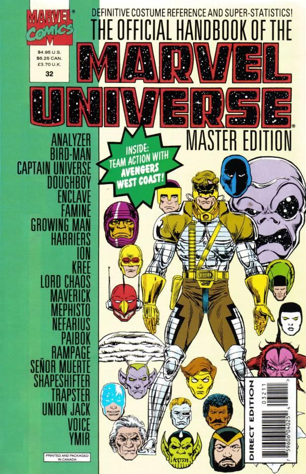 The Official Handbook of the Marvel Universe: Master Edition 32