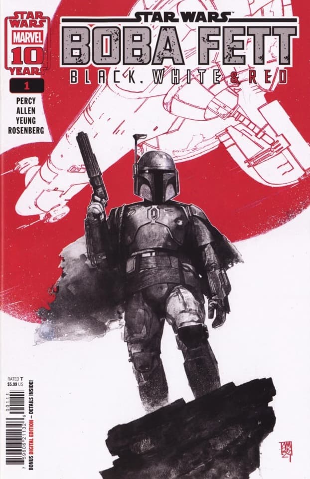 Star Wars: Boba Fett - Black, White & Red