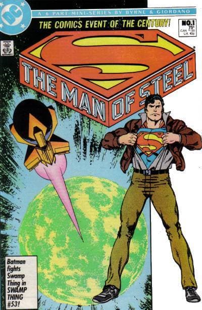 The Man of Steel cover — © DC Comics