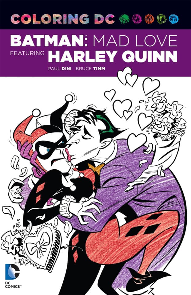 Coloring DC: Harley Quinn in Batman Adventures: Mad Love