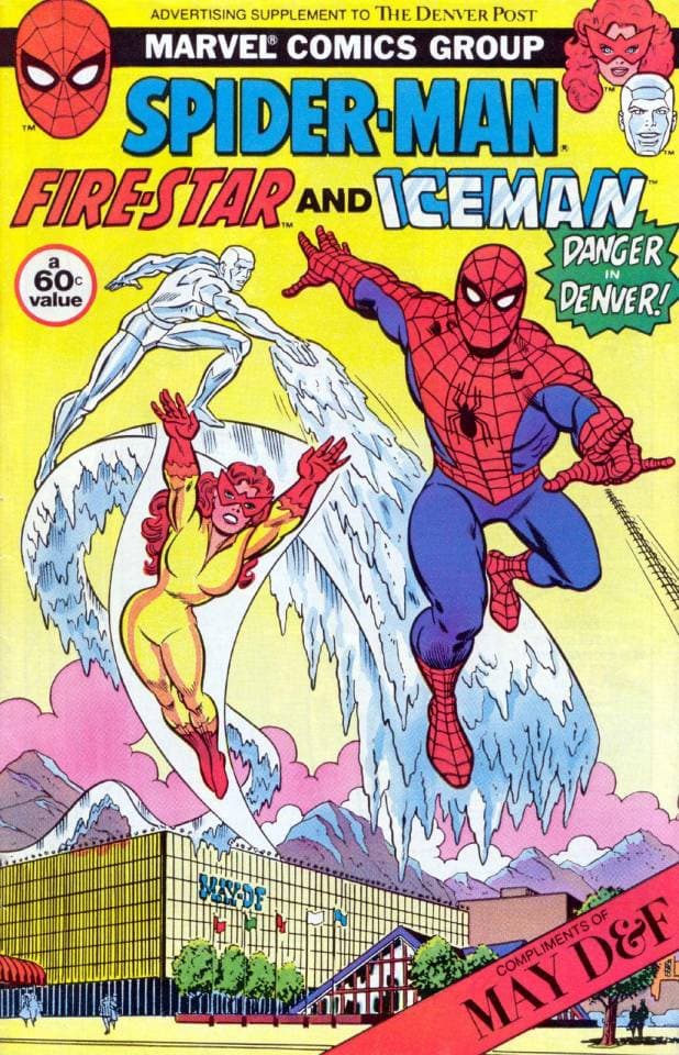 Spider-Man, Fire-Star and Iceman