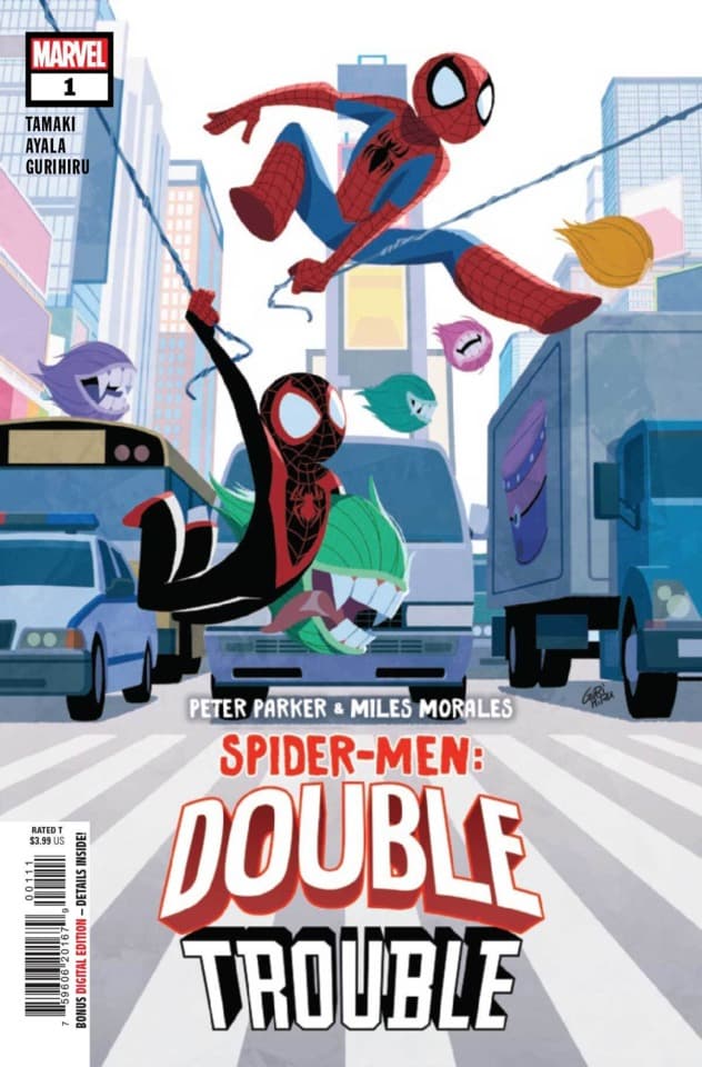 Peter Parker and Miles Morales Spider-Men Double Trouble