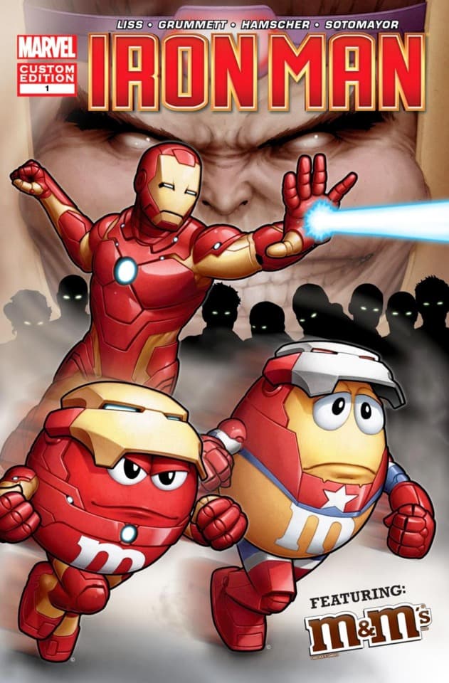 Iron Man and the M&Ms in Armored and Irresistible