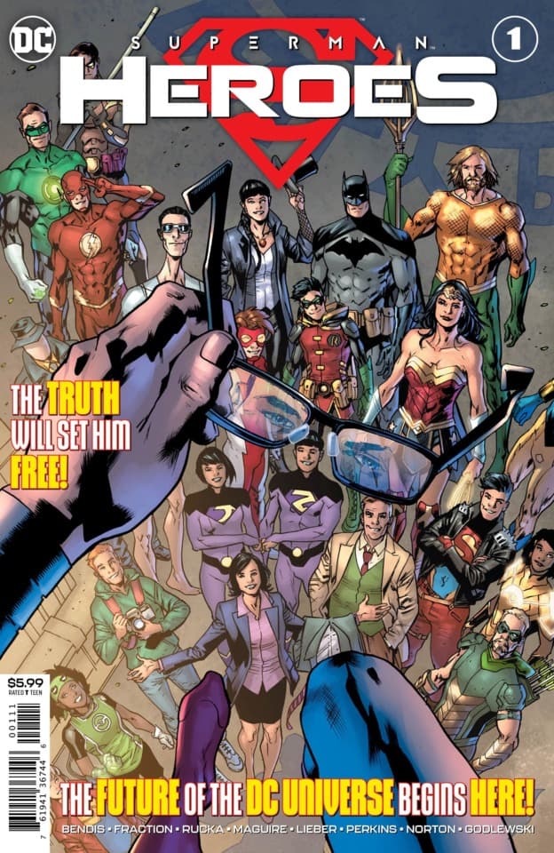 Superman: Heroes cover — © DC Comics