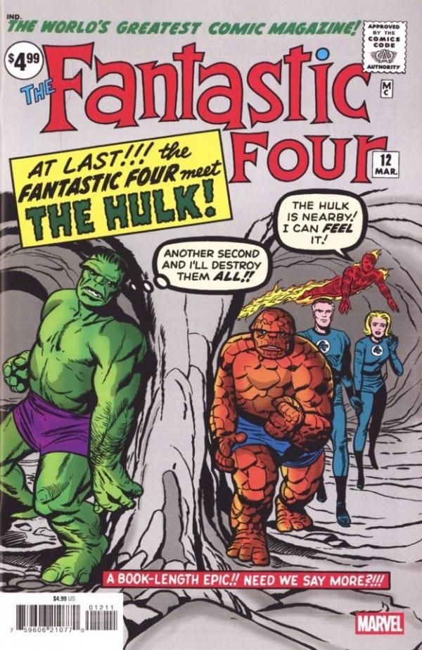 Fantastic Four No. 12 Facsimile Edition cover — © Marvel
