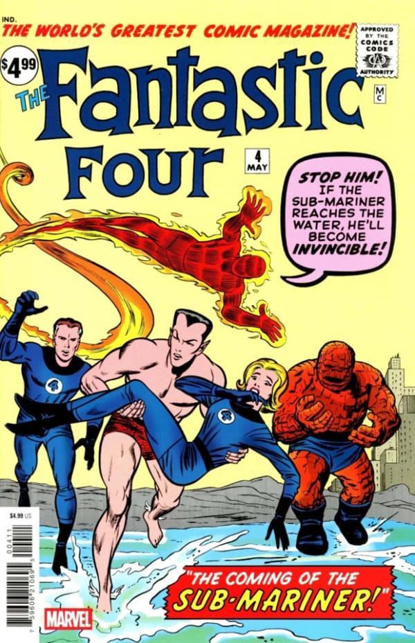 Fantastic Four No. 4 Facsimile Edition cover — © Marvel
