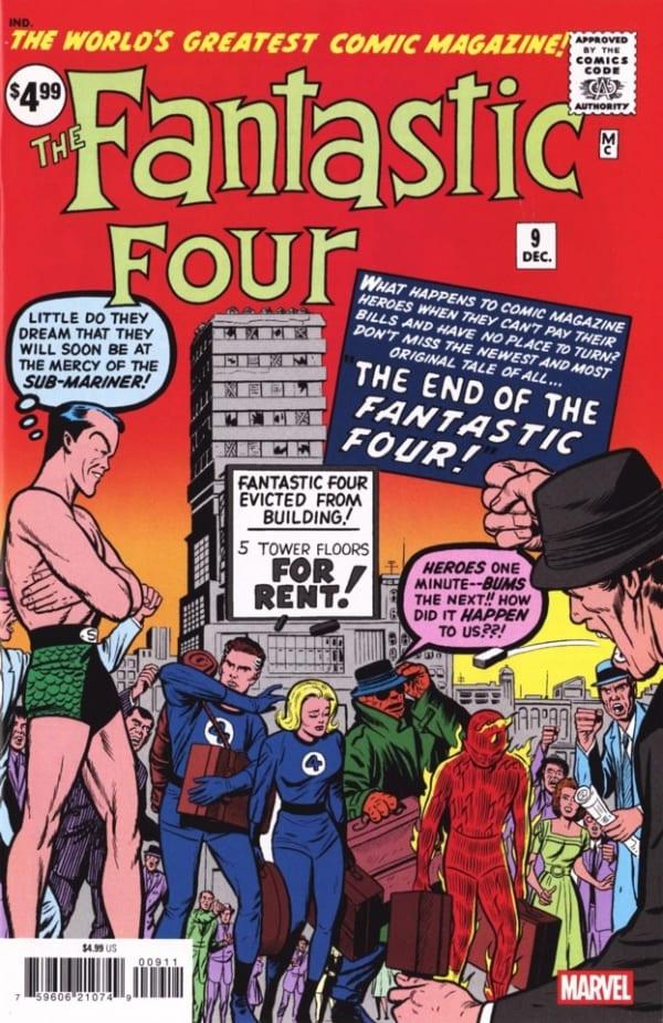 Fantastic Four No. 9 Facsimile Edition cover — © Marvel