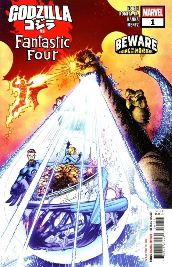 Godzilla vs. Fantastic Four cover — © Marvel