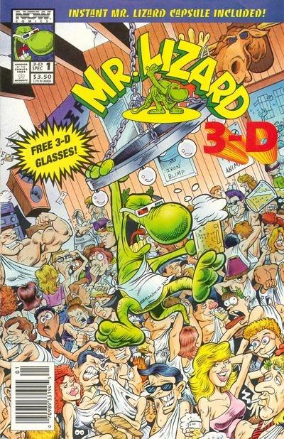 Mr. Lizard 3-D cover — © Now Comics