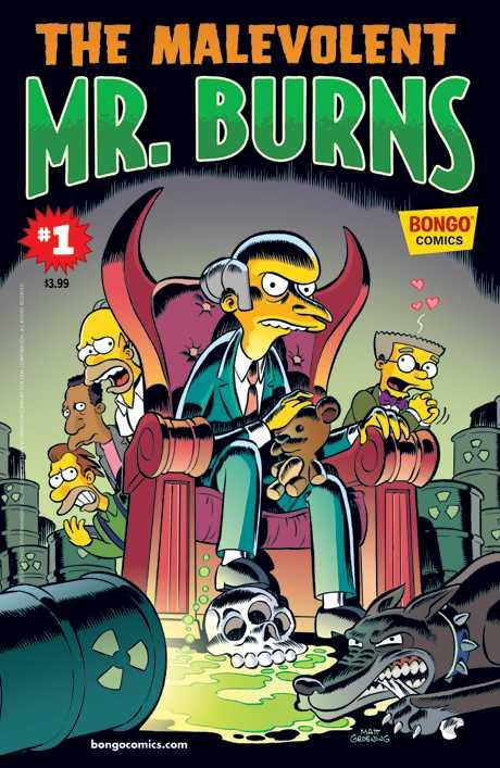 The Malevolent Mr. Burns cover — © Bongo
