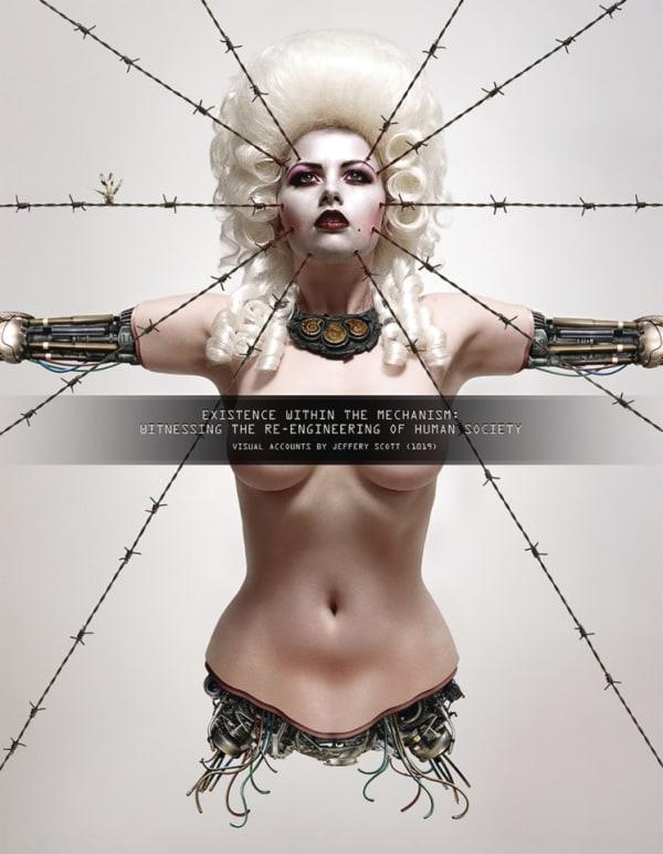 Existence Within the Mechanism: Witnessing the Re-Engineering of Human Society cover — © Baby Tattoo Books