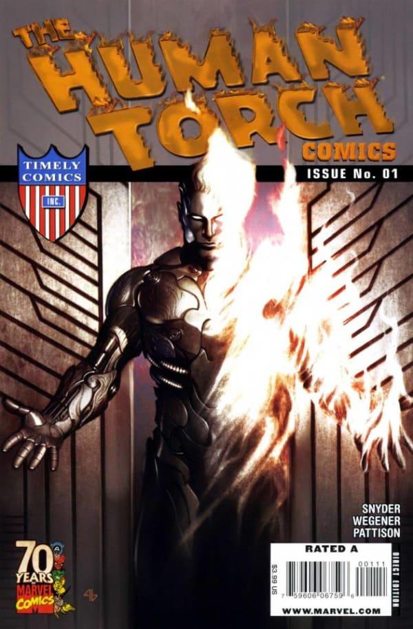 Human Torch Comics 70th Anniversary Special cover — © Marvel