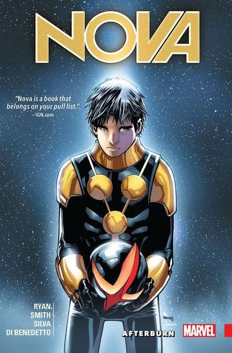 Nova: The Human Rocket - Afterburn cover — © Marvel