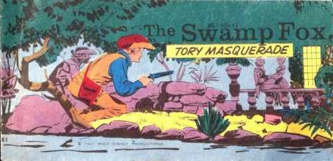 Walt Disney's The Swamp Fox, Tory Masquerade cover — © Weeties