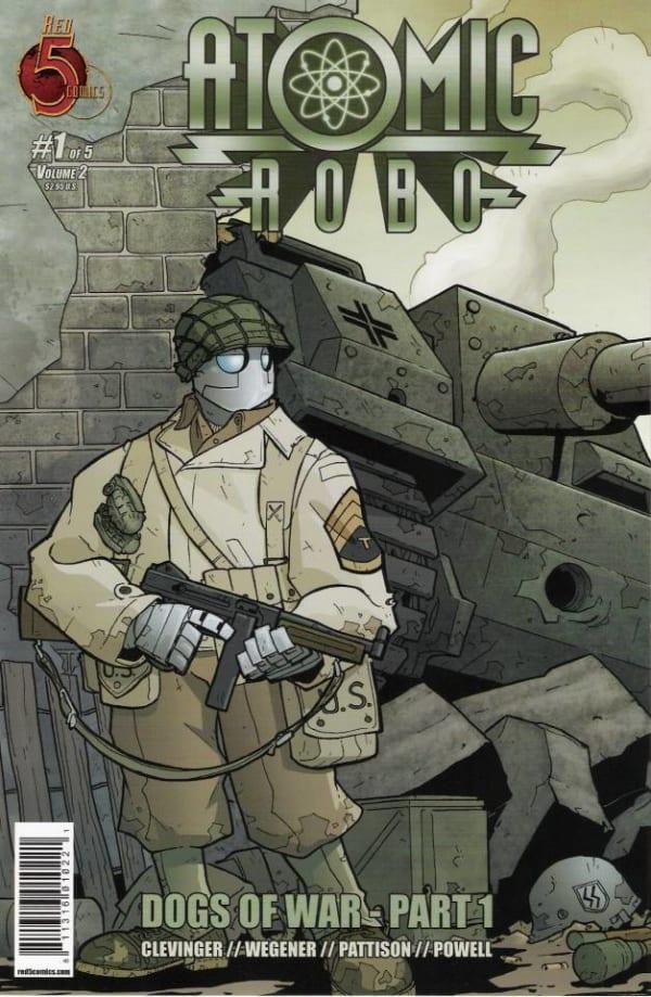 Atomic Robo: Dogs Of War cover — © Red 5 Comics