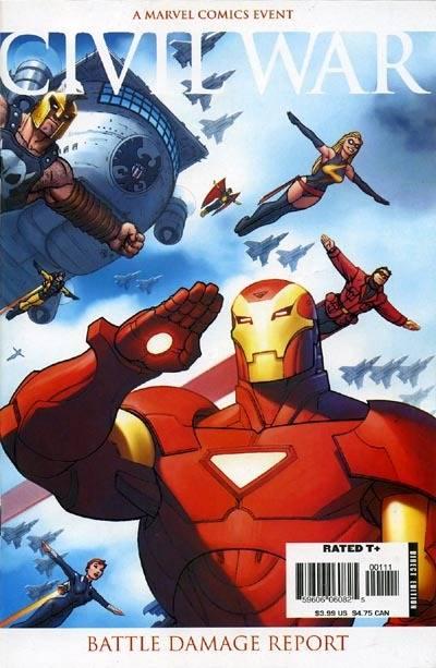 Civil War: Battle Damage Report cover — © Marvel