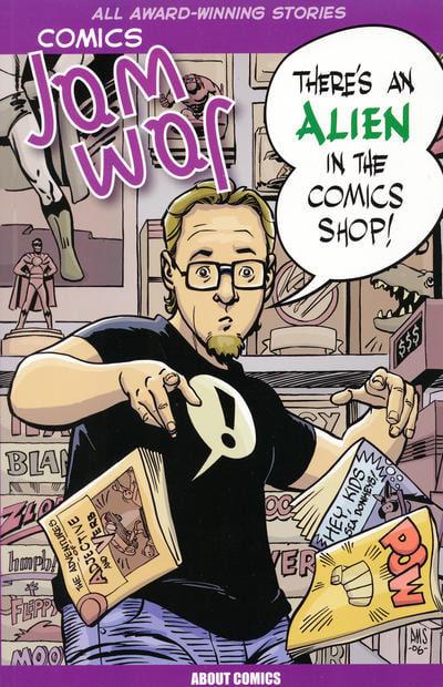 Comics Jam War 2006: There's an Alien in the Comic Shop cover — © About Comics