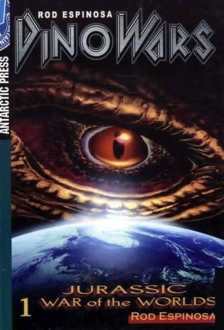 DinoWars: Jurassic War of the Worlds cover — © Antarctic Press