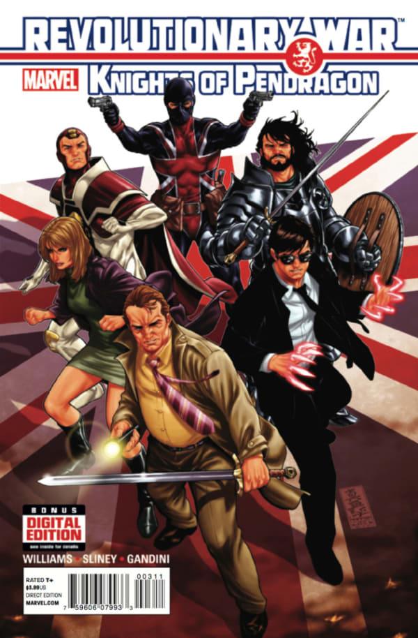 Revolutionary War: Knights of Pendragon cover — © Marvel