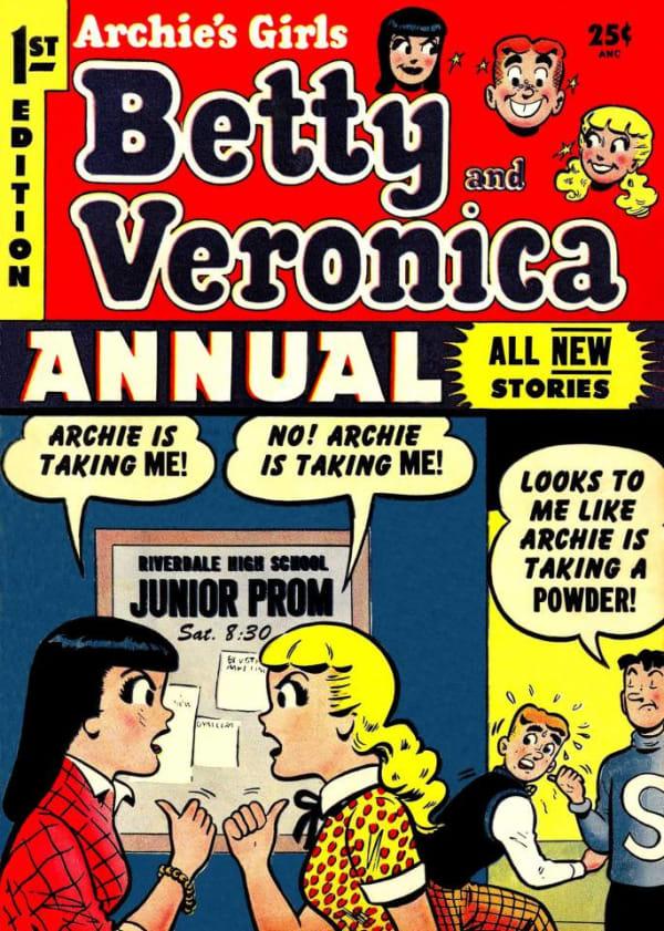 Archie's Girls Betty and Veronica Annual #1 cover