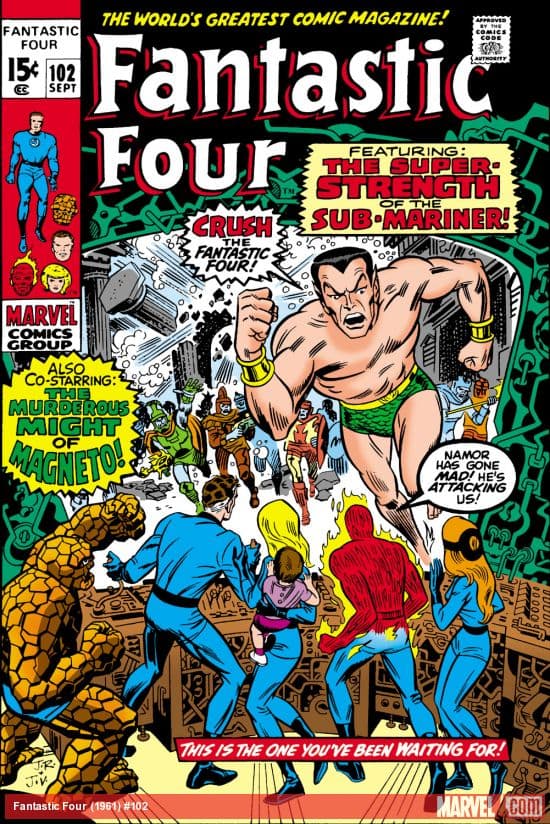 Fantastic Four #102 cover