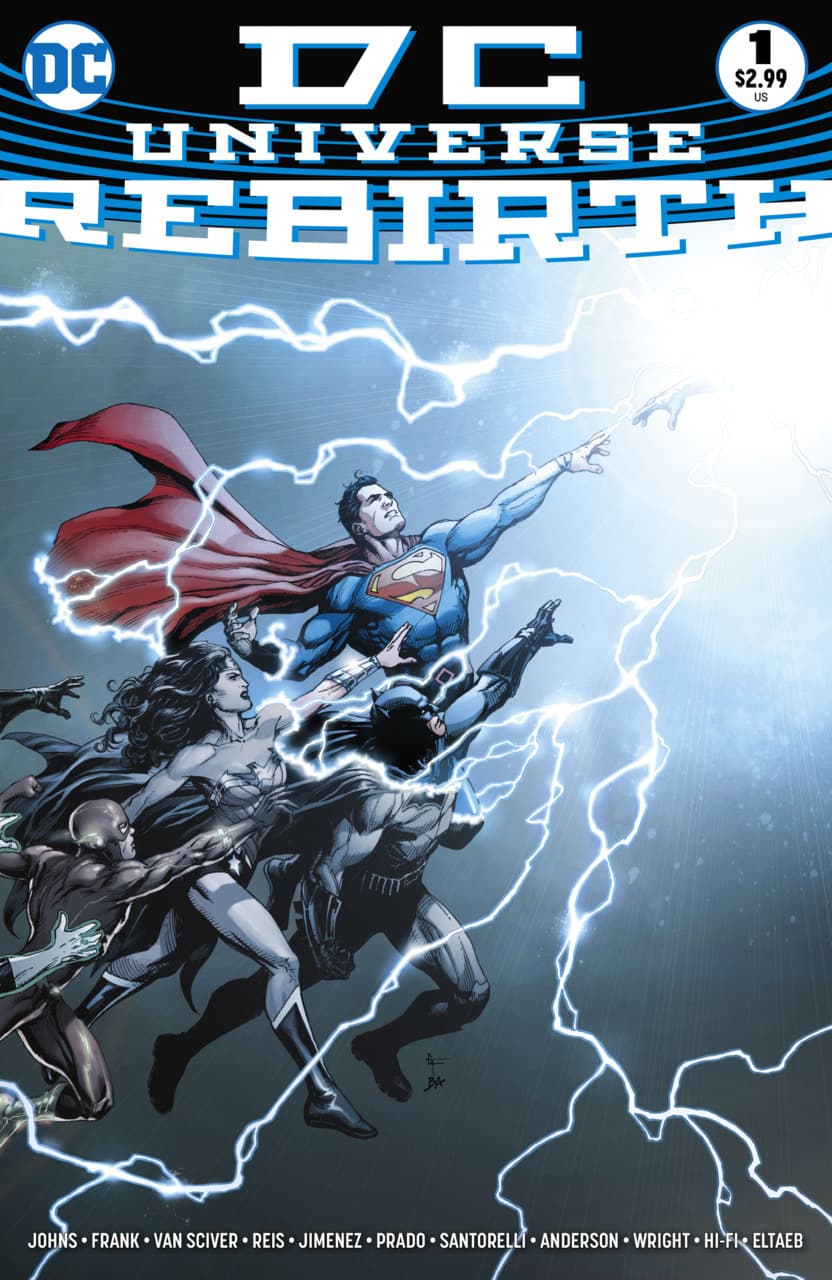 DC Universe: Rebirth cover — © DC Comics