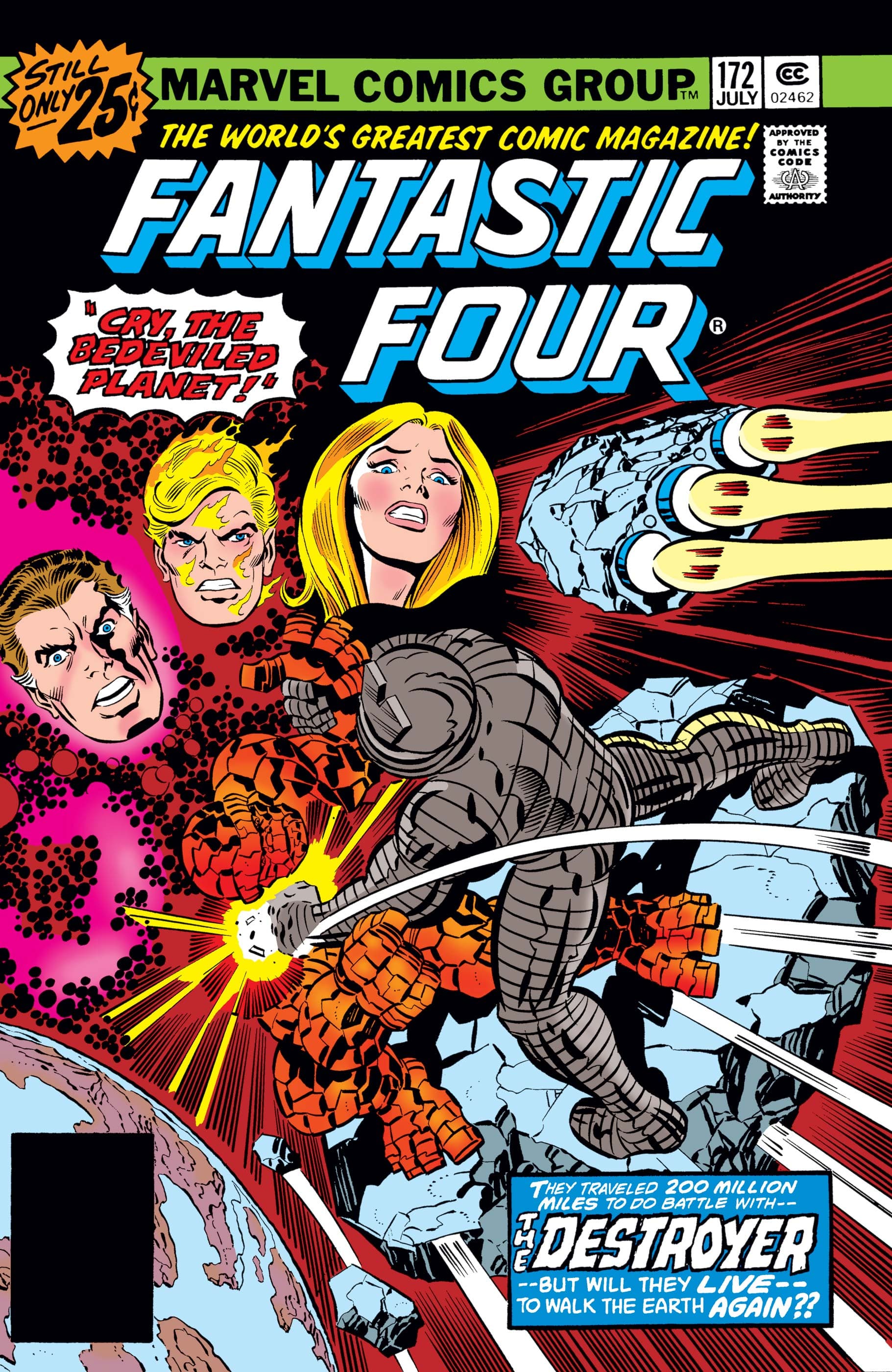 Fantastic Four #172 cover