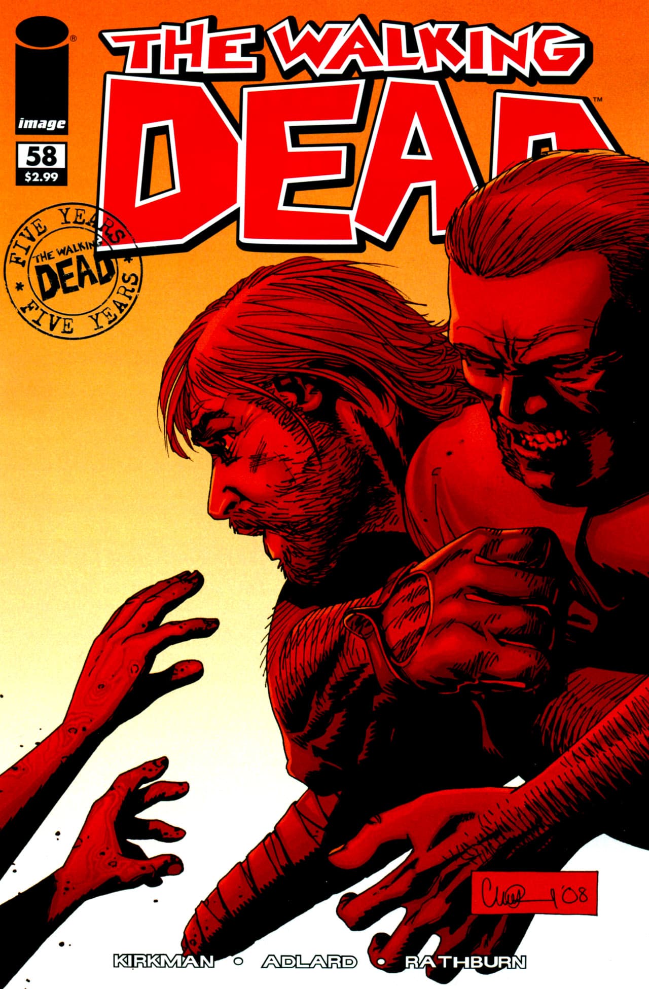 The Walking Dead #58 cover
