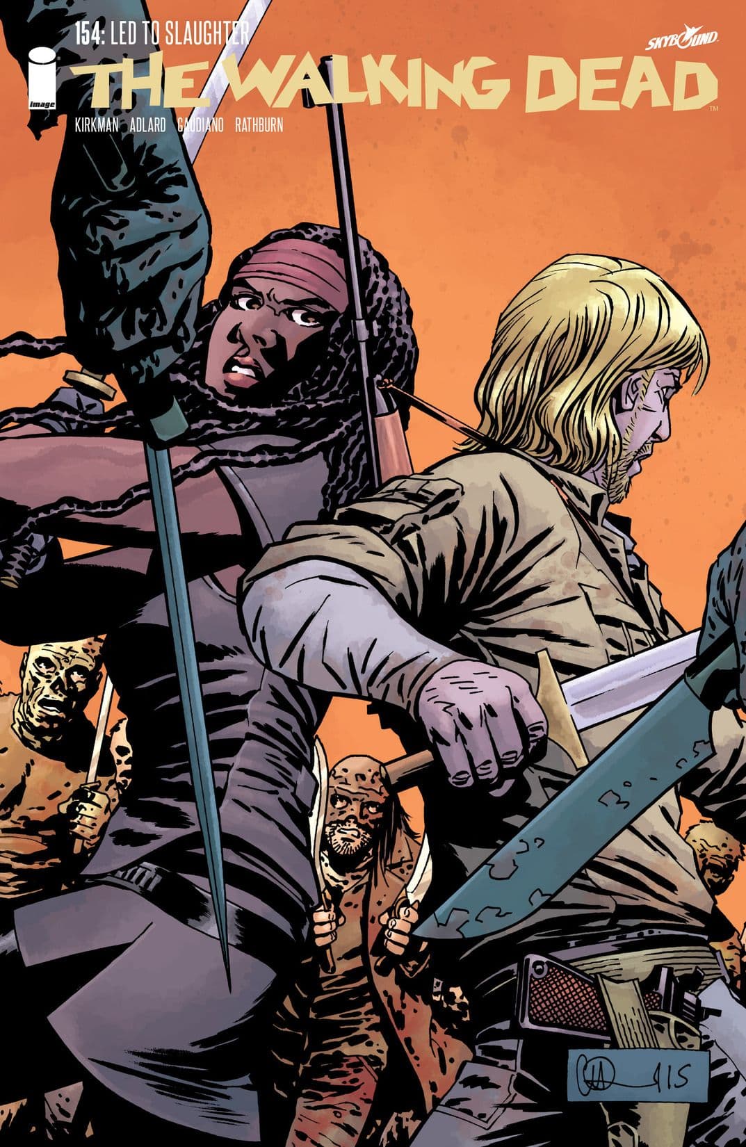 The Walking Dead #154 cover