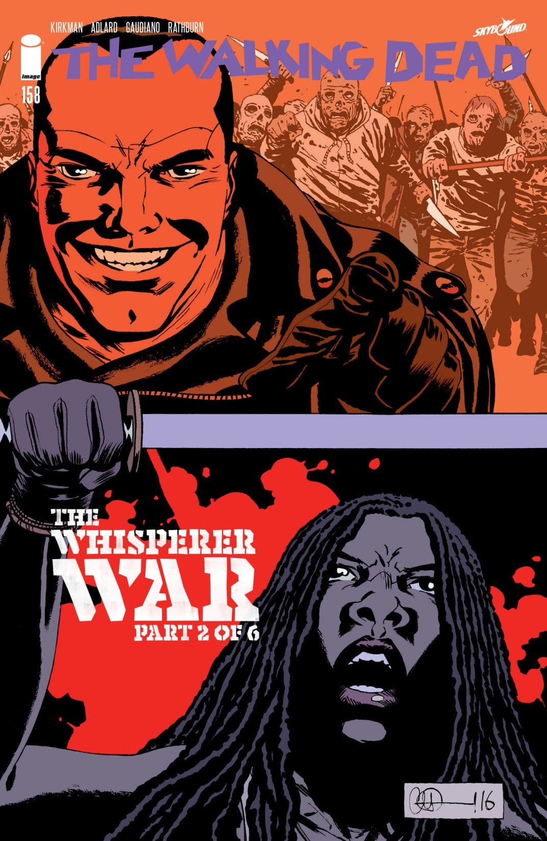 The Walking Dead #158 cover