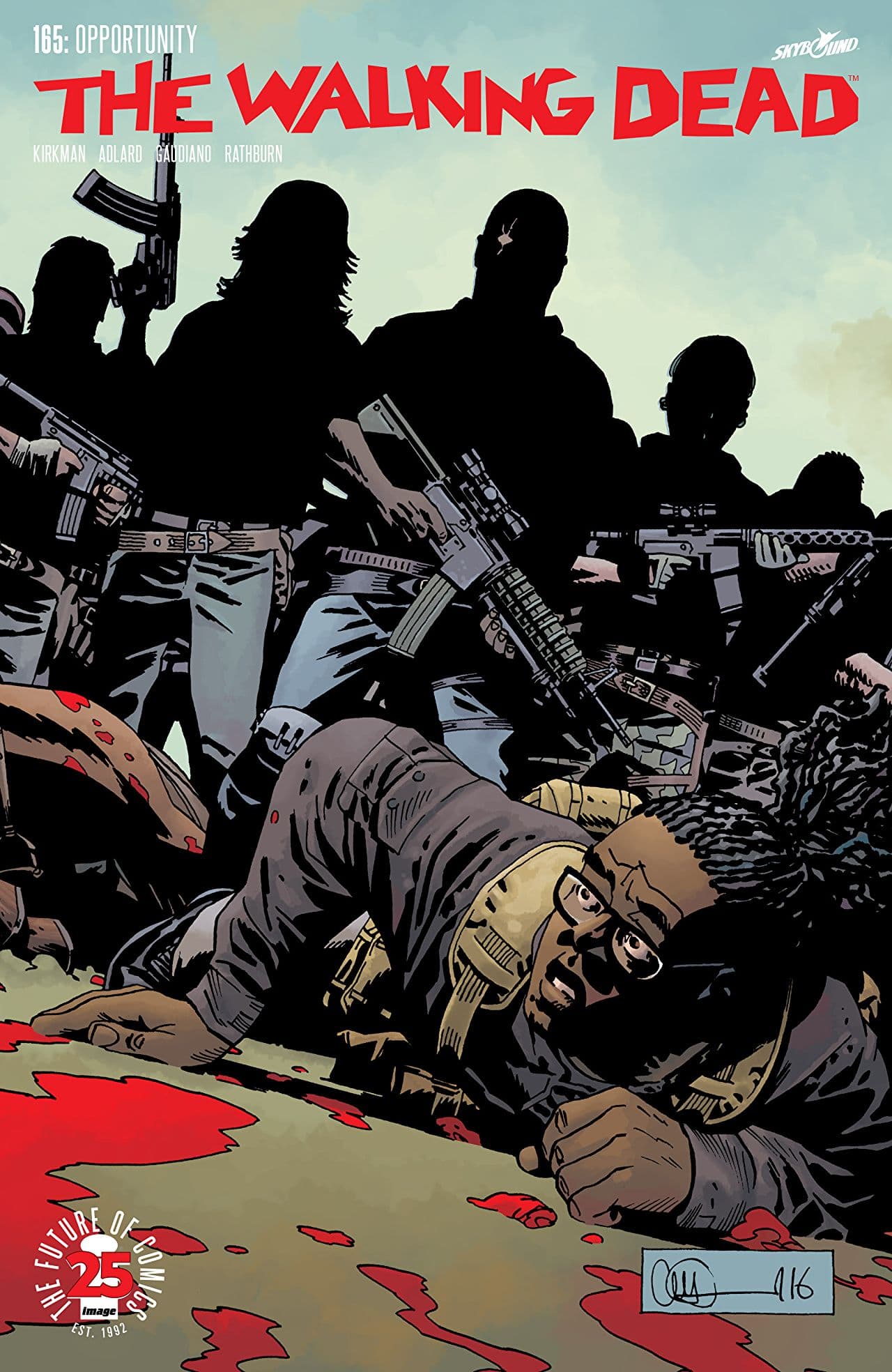 The Walking Dead #165 cover