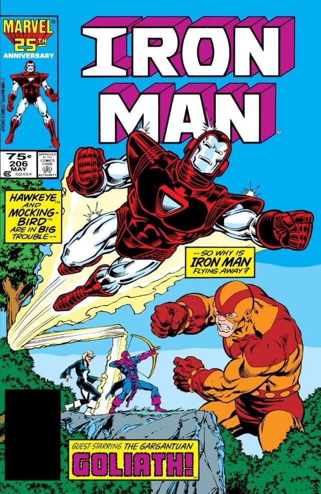 Iron Man #206 cover