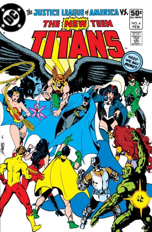 The New Teen Titans #4 cover